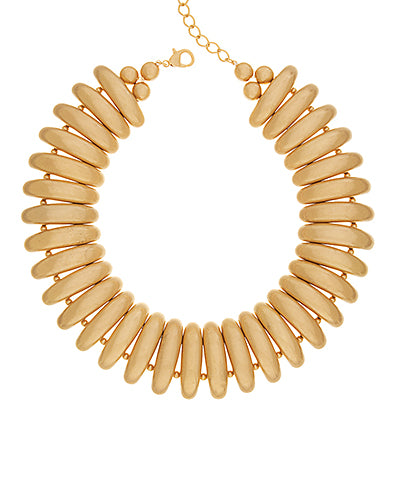 Vintage Gold Dome Necklace