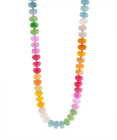 Multi Colored Stone Beaded Necklace