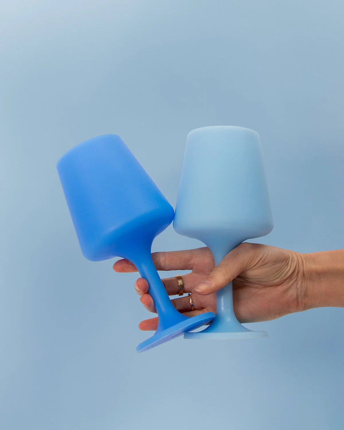 Silicone Unbreakable Wine Glass Sky + Kingfisher
