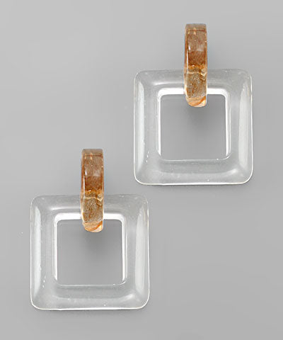 Acrylic Square Earrings2