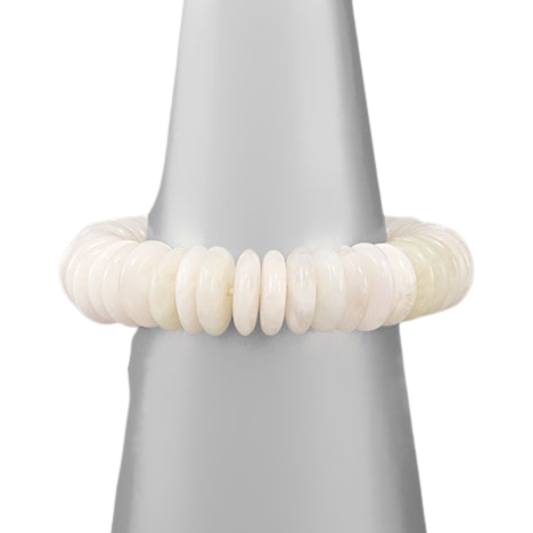 Resin Disk Stretch Bracelet