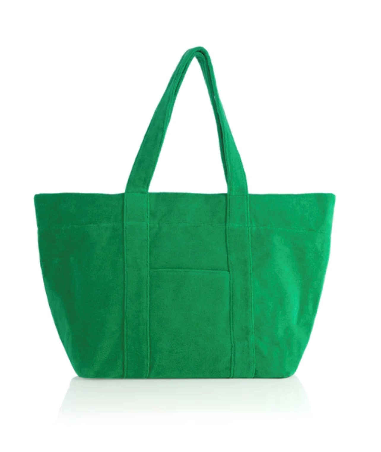 Sol Tote Green Terrycloth